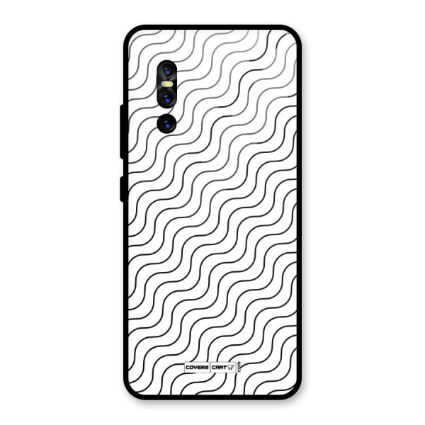 Wavy Pattern Glass Back Case for Vivo V15 Pro