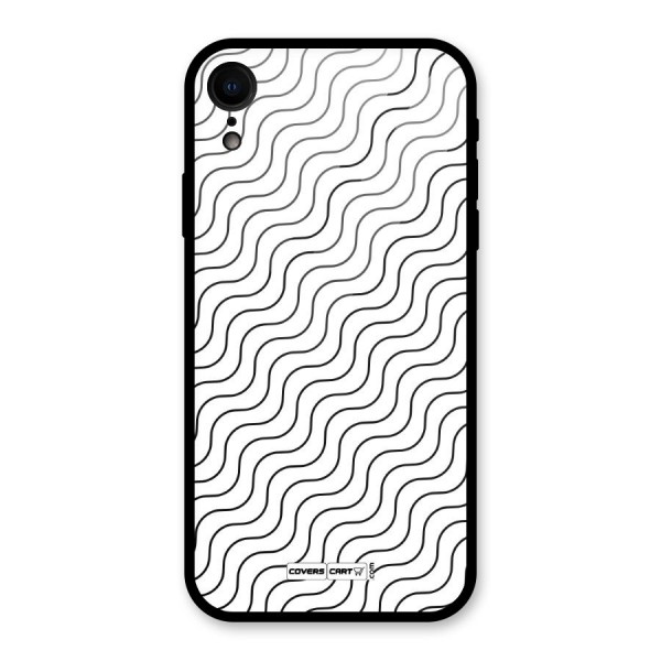 Wavy Pattern Glass Back Case for XR