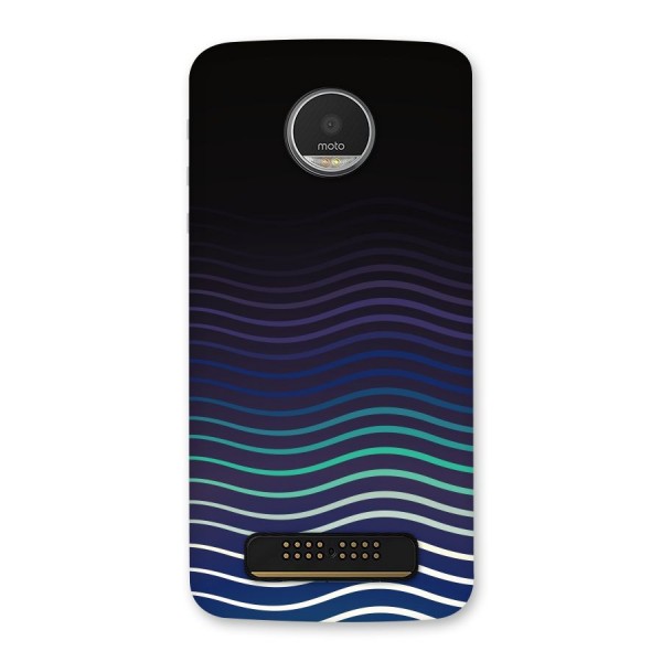 Wavy Stripes Back Case for Moto Z Play