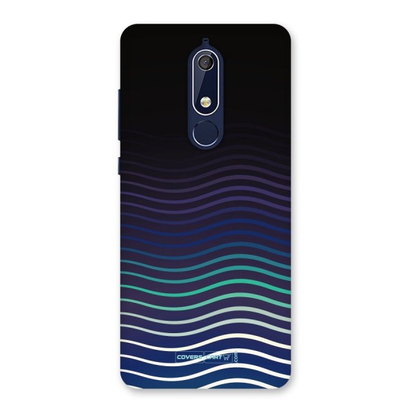 Wavy Stripes Back Case for Nokia 5.1