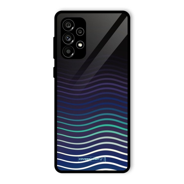 Wavy Stripes Glass Back Case for Galaxy A73 5G