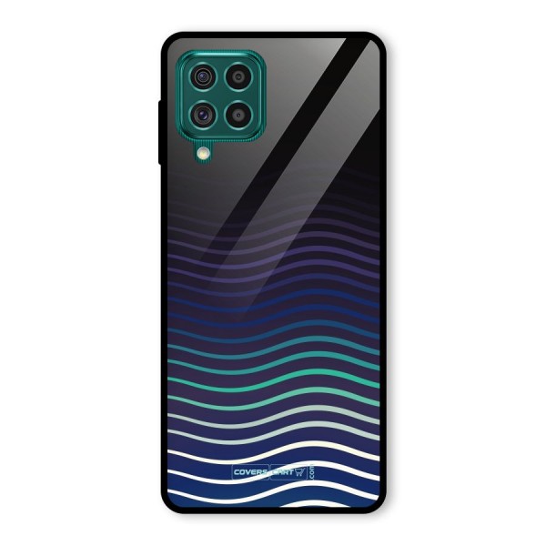 Wavy Stripes Glass Back Case for Galaxy F62