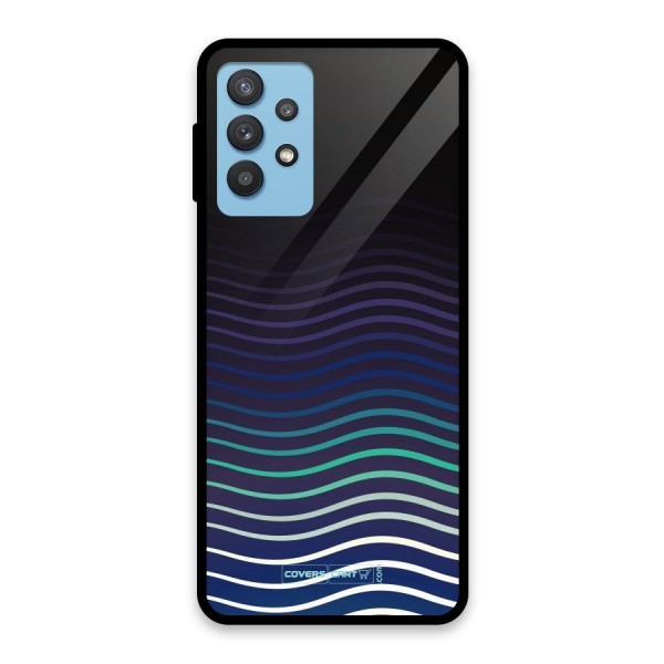 Wavy Stripes Glass Back Case for Galaxy M32 5G