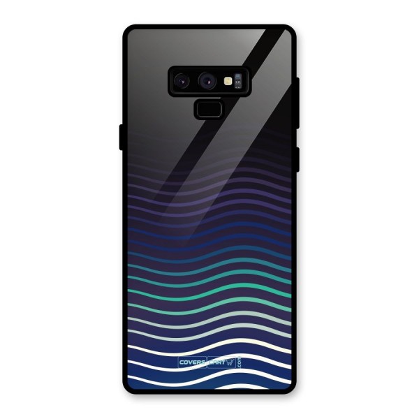 Wavy Stripes Glass Back Case for Galaxy Note 9