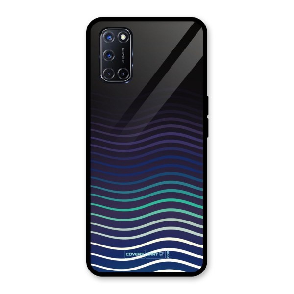 Wavy Stripes Glass Back Case for Oppo A52