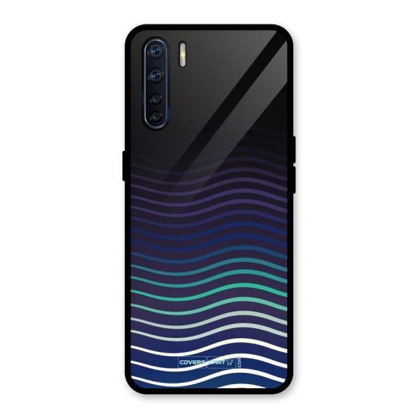 Wavy Stripes Glass Back Case for Oppo F15