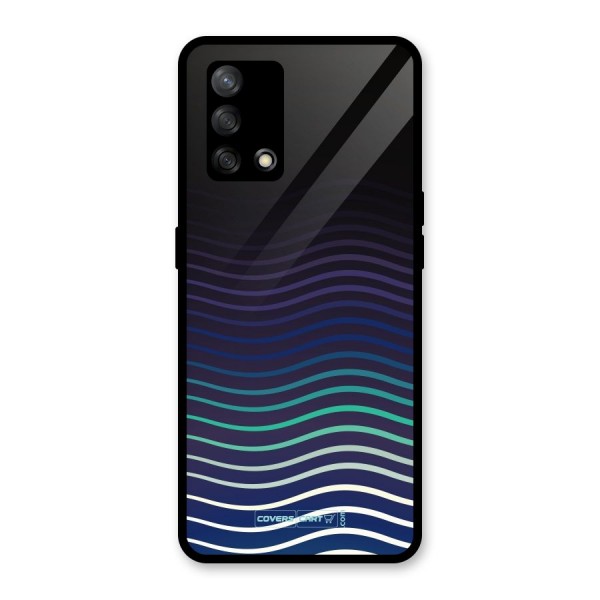 Wavy Stripes Glass Back Case for Oppo F19