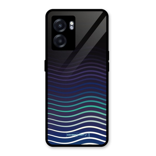 Wavy Stripes Glass Back Case for Oppo K10 (5G)