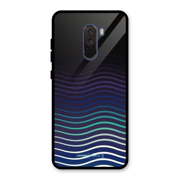 Wavy Stripes Glass Back Case for Poco F1