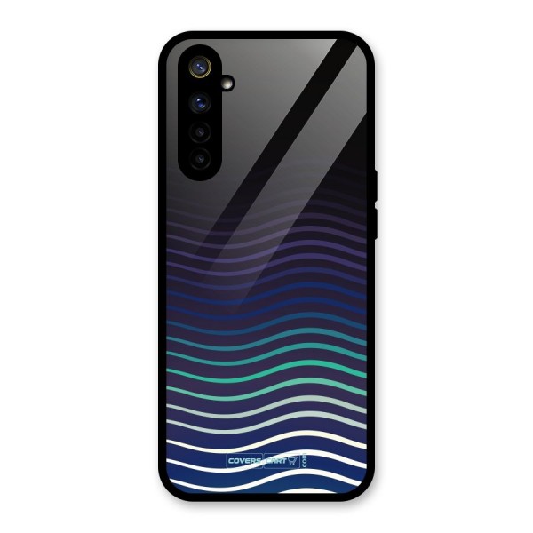 Wavy Stripes Glass Back Case for Realme 6