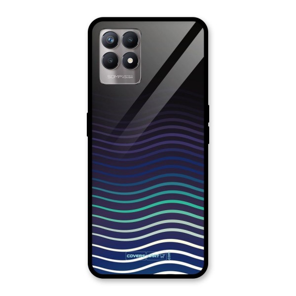 Wavy Stripes Glass Back Case for Realme 8i