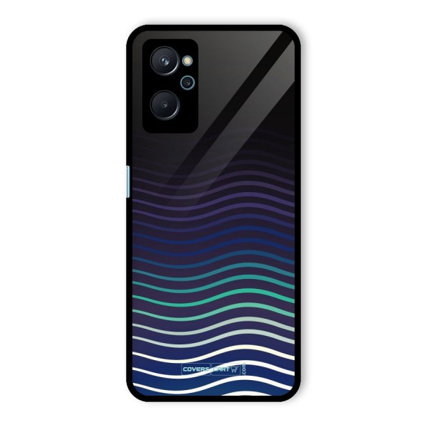 Wavy Stripes Glass Back Case for Realme 9i