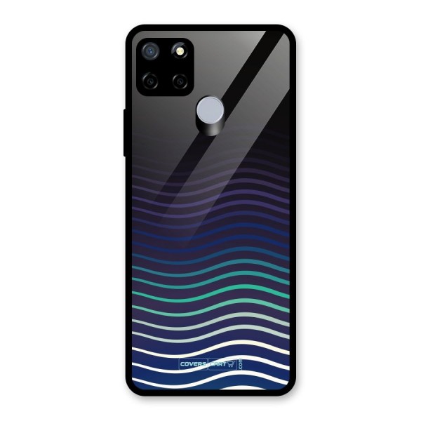 Wavy Stripes Glass Back Case for Realme C12