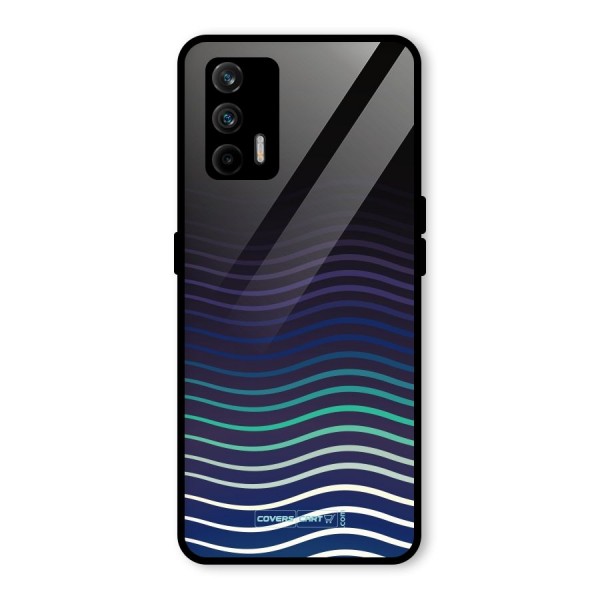 Wavy Stripes Glass Back Case for Realme X7 Max