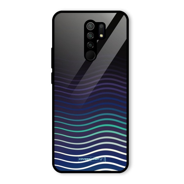 Wavy Stripes Glass Back Case for Redmi 9 Prime