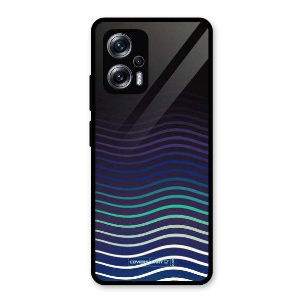 Wavy Stripes Glass Back Case for Redmi K50i