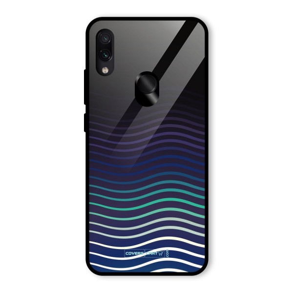 Wavy Stripes Glass Back Case for Redmi Note 7S