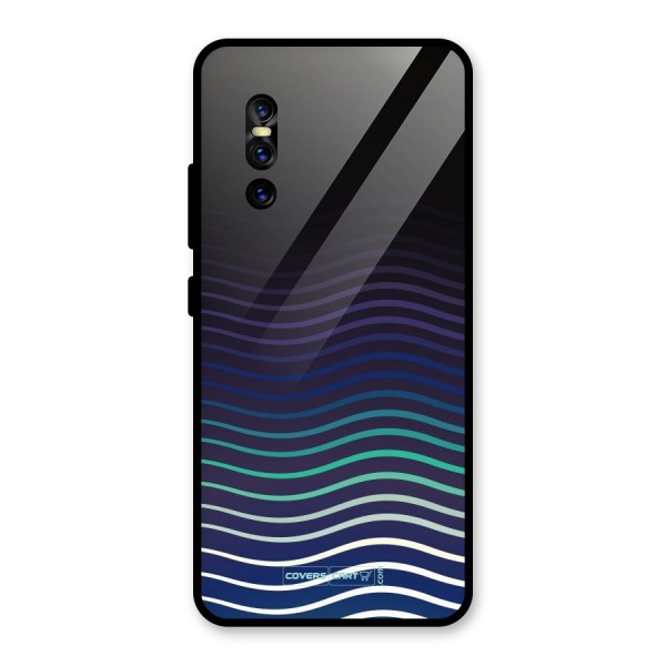 Wavy Stripes Glass Back Case for Vivo V15 Pro