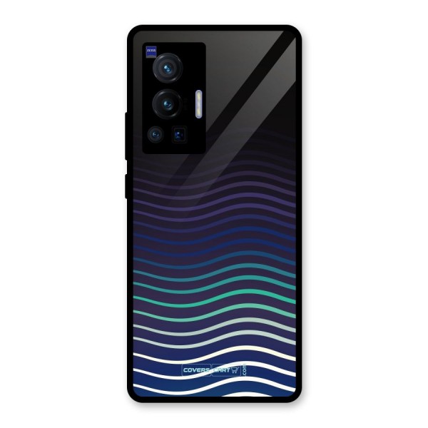 Wavy Stripes Glass Back Case for Vivo X70 Pro