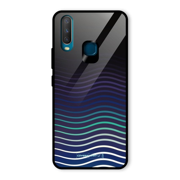 Wavy Stripes Glass Back Case for Vivo Y12