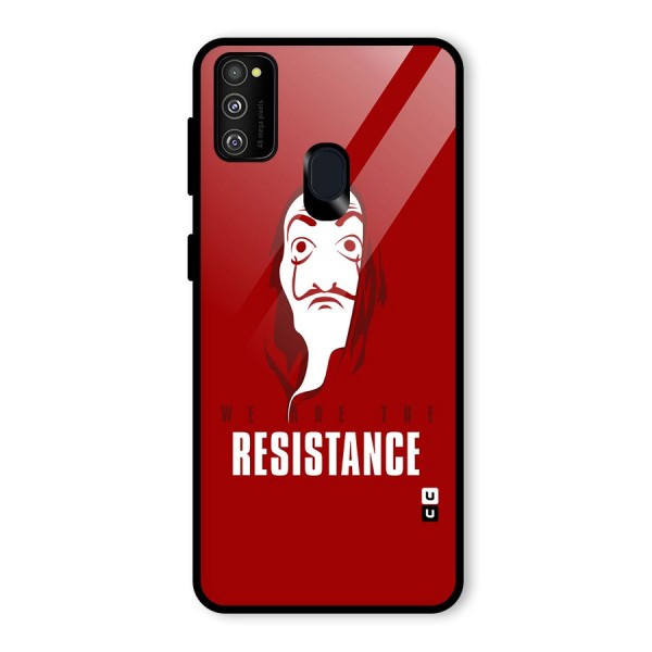 We Are Resistance Glass Back Case for Galaxy M21