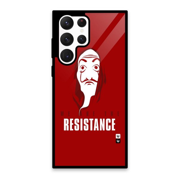 We Are Resistance Glass Back Case for Galaxy S22 Ultra 5G
