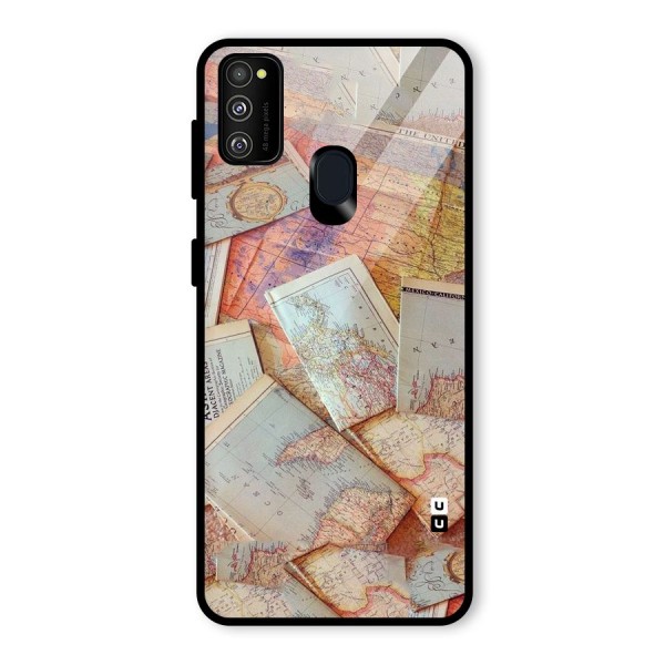 We Wander Glass Back Case for Galaxy M21