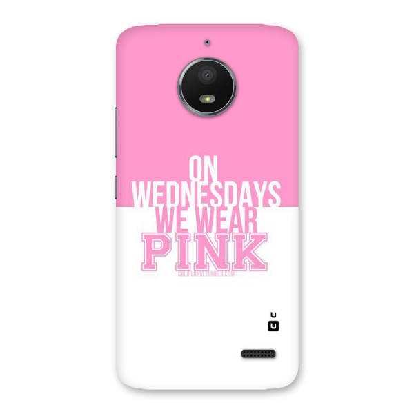 Wear Pink Back Case for Moto E4