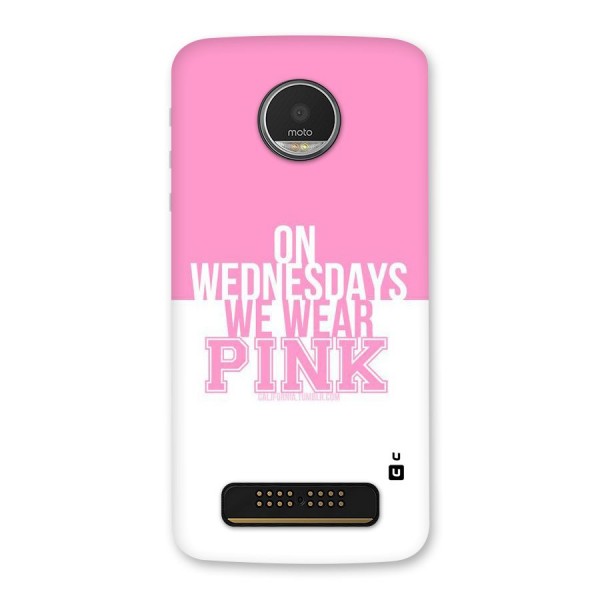 Wear Pink Back Case for Moto Z Play