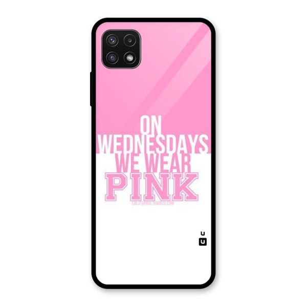 Wear Pink Glass Back Case for Galaxy A22 5G