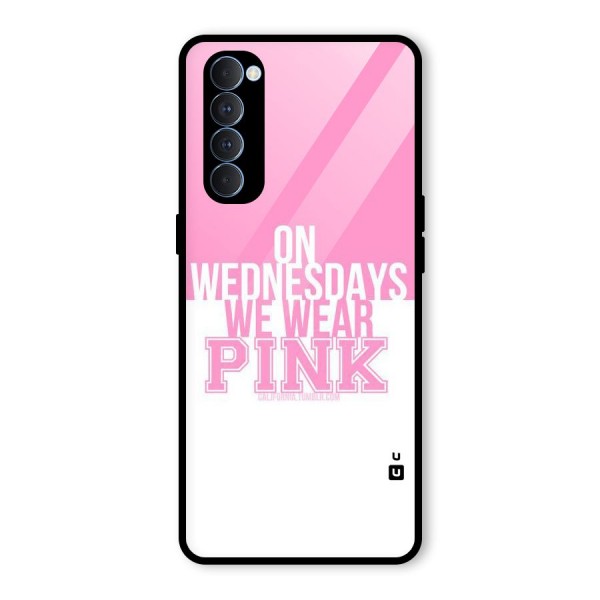 Wear Pink Glass Back Case for Oppo Reno4 Pro