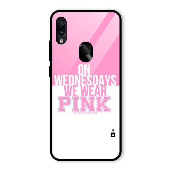 Wear Pink Glass Back Case for Redmi Note 7