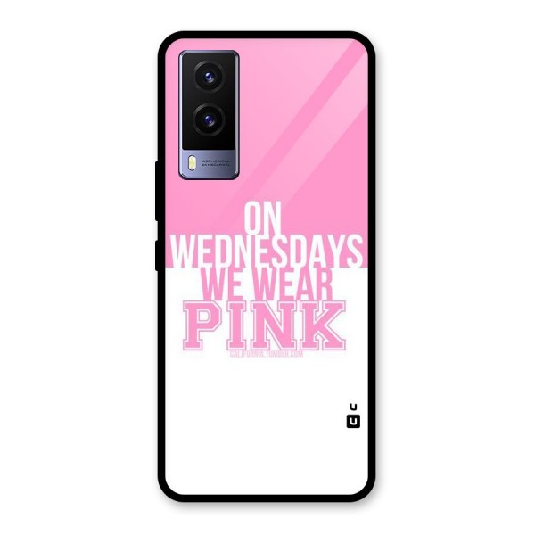 Wear Pink Glass Back Case for Vivo V21e 5G