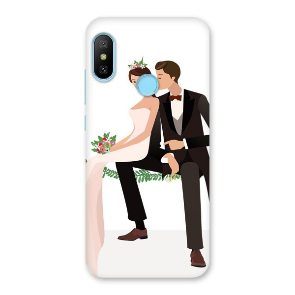 Wedding Couple Back Case for Redmi 6 Pro