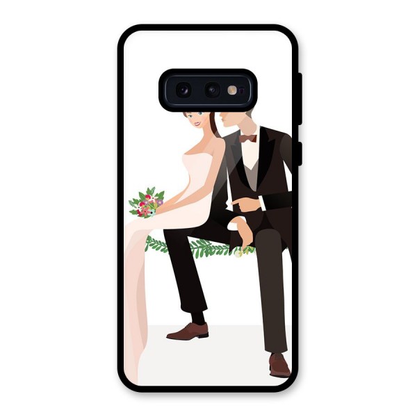 Wedding Couple Glass Back Case for Galaxy S10e