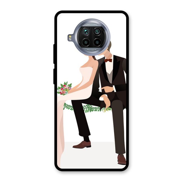 Wedding Couple Glass Back Case for Mi 10i