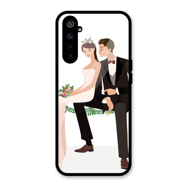 Wedding Couple Glass Back Case for Realme 6