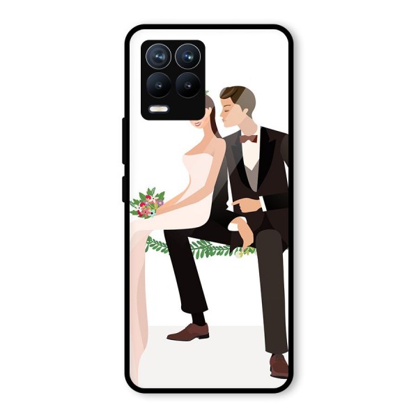 Wedding Couple Glass Back Case for Realme 8 Pro