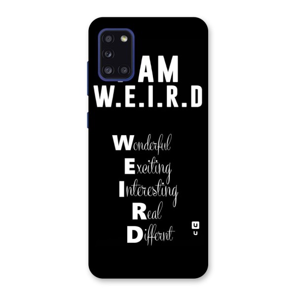 Weird Me Back Case for Galaxy A31