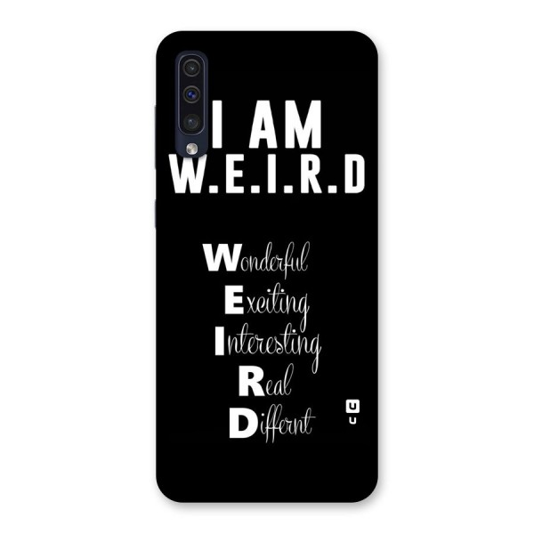 Weird Me Back Case for Galaxy A50