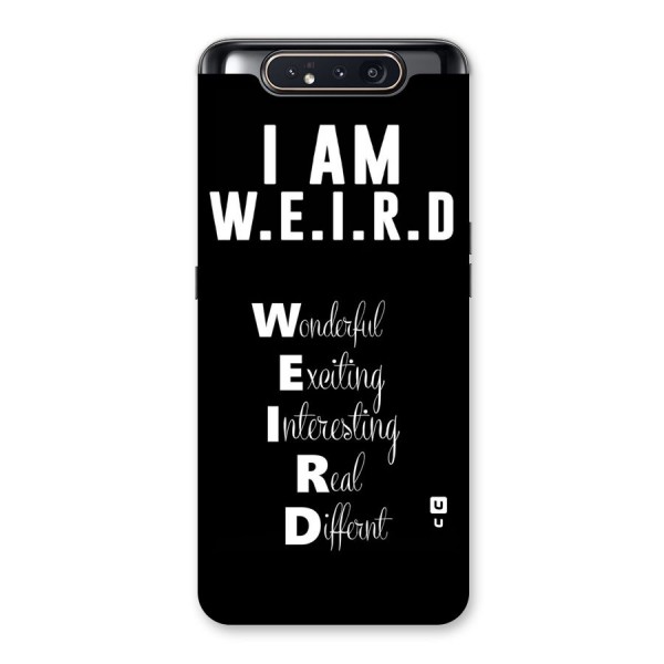 Weird Me Back Case for Galaxy A80