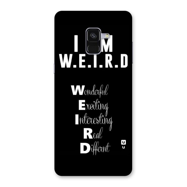 Weird Me Back Case for Galaxy A8 Plus