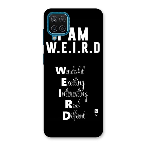 Weird Me Back Case for Galaxy F12