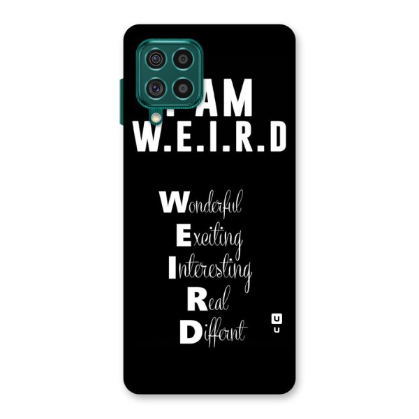 Weird Me Back Case for Galaxy F62