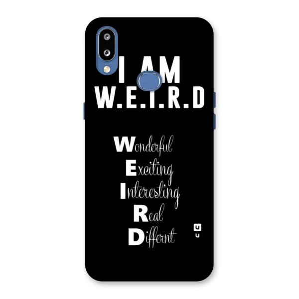 Weird Me Back Case for Galaxy M01s