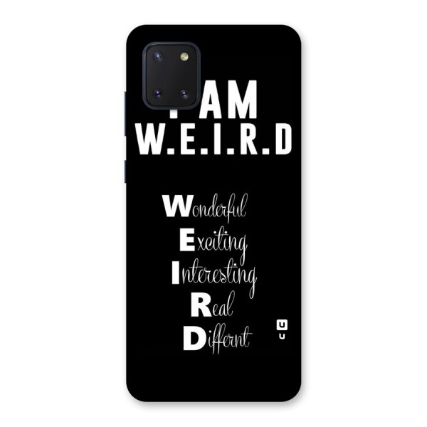 Weird Me Back Case for Galaxy Note 10 Lite