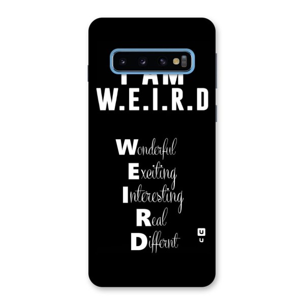 Weird Me Back Case for Galaxy S10