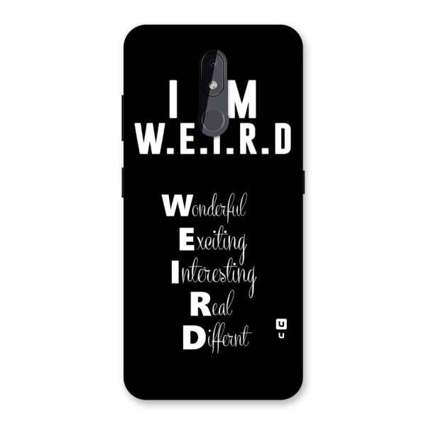 Weird Me Back Case for Nokia 3.2