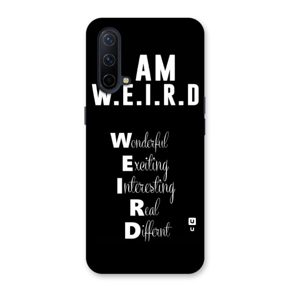 Weird Me Back Case for OnePlus Nord CE 5G