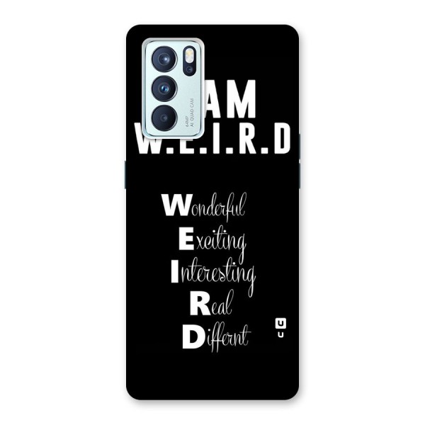 Weird Me Back Case for Oppo Reno6 Pro 5G